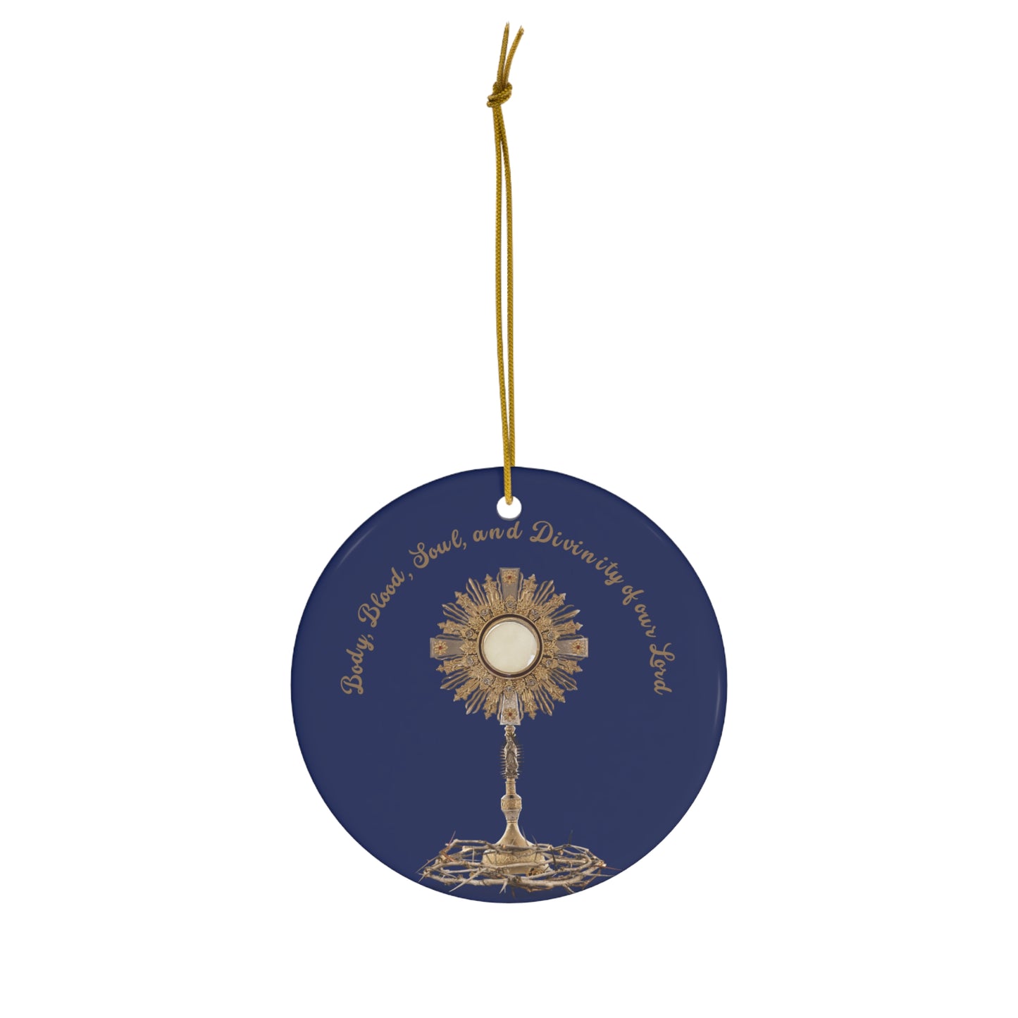 Eucharist Christmas Ornament, Traditional Catholic Ornament, Catholic Ornament, Christmas Ornament, Traditional Catholic Gift, Catholic Gifts