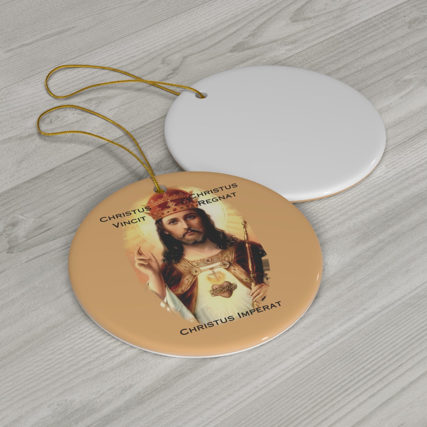 Christ the King Ceramic Ornament, Christ the King, Catholic Ornament, Christmas Ornament, Catholic Gifts, Catholic Gift