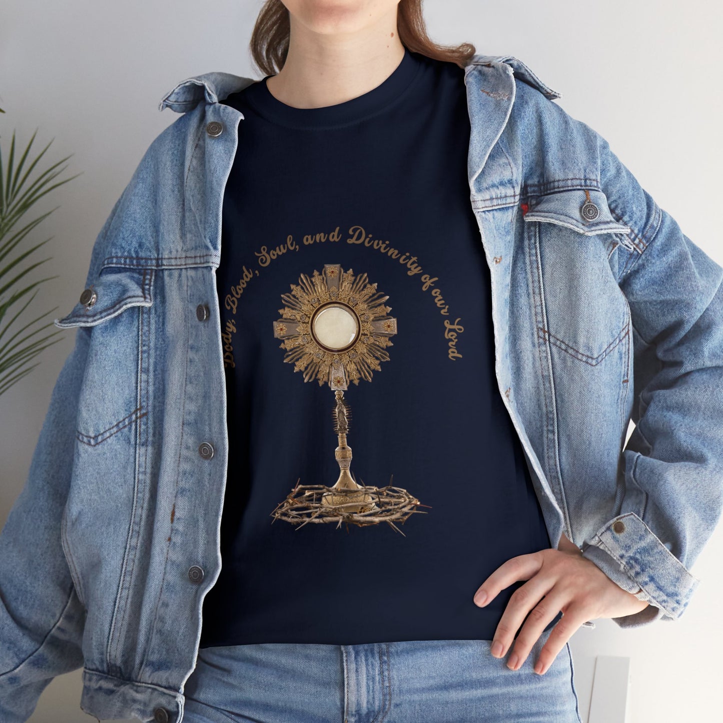 Eucharist T-Shirt, Body Blood Soul and Divinity T-Shirt, Traditional Catholic T-Shirt, Catholic Gifts, Catholic T-Shirt, Biblical T-Shirt