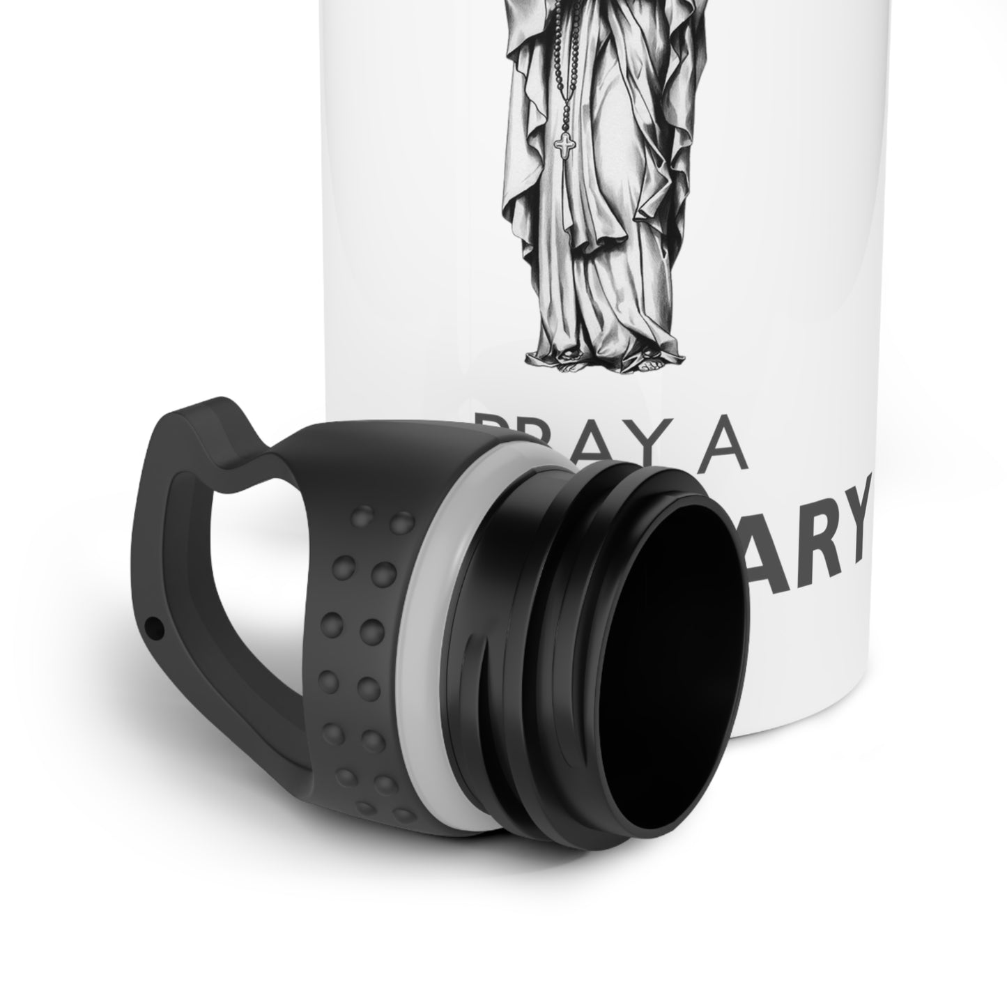 KEEP CALM AND PRAY A HAIL MARY Stainless Steel Water Bottle, Hail Mary Water Bottle, Catholic Water Bottle, Stainless Steel Water Bottle, Marian Water Bottle, Catholic Gift,