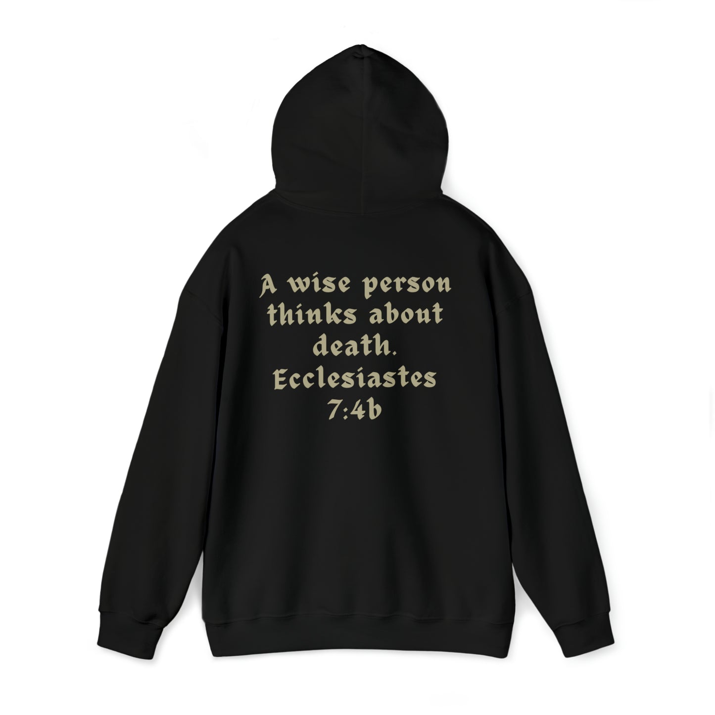 Memento Mori Hoodie, Remember that You Will Die Hoodie, Memento Mori, Traditional Catholic Hoodie, Catholic Hoodie, Unisex, Catholic Gifts, Catholic Dad Gift, Catholic Mom Gift, Biblical Hoodie