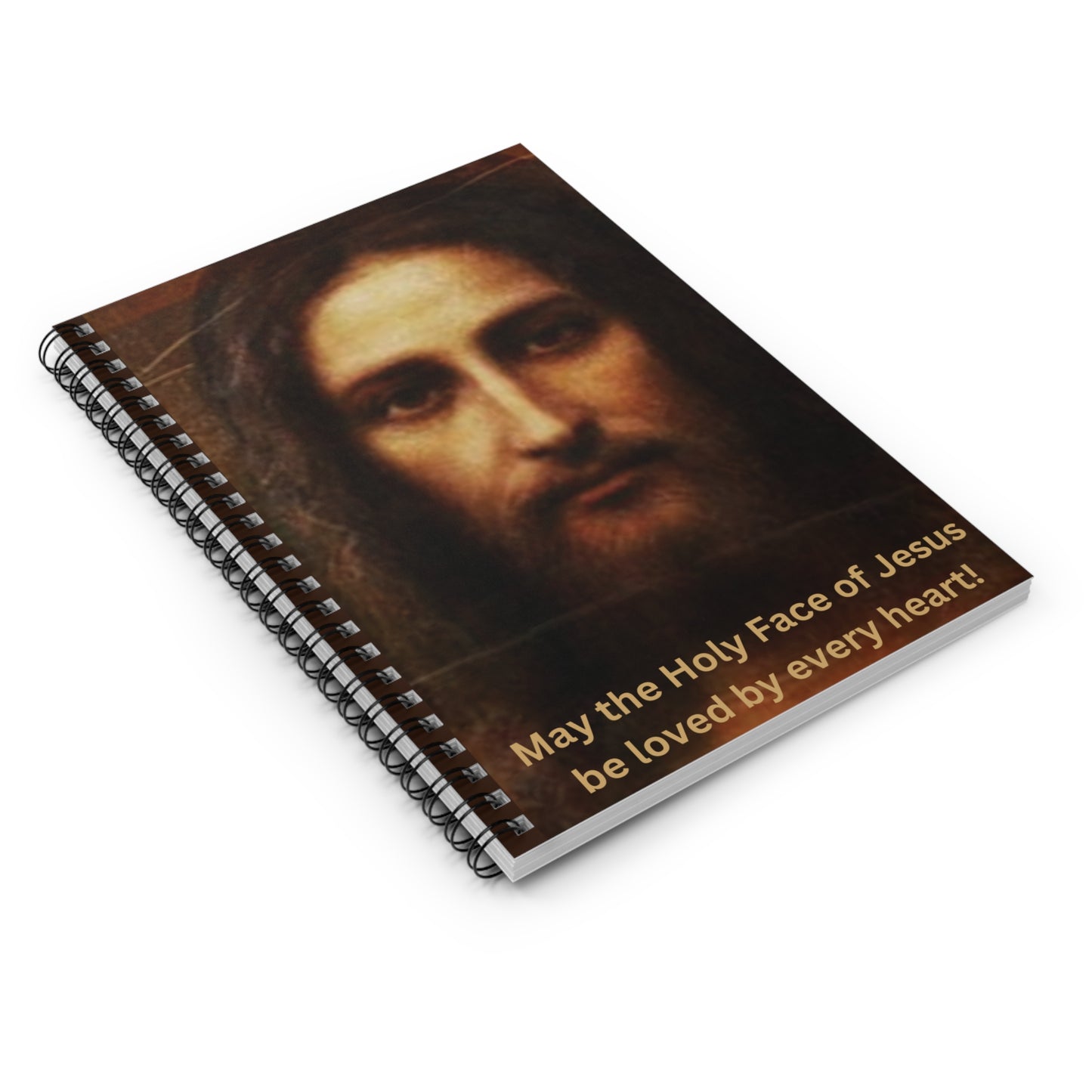 Holy Face of Jesus Spiral Notebook, Holy Face Notebook, Holy Face Prayer Journal, Catholic Prayer Journal, Catholic Notebook, Traditional Catholic Devotion, Catholic Gifts