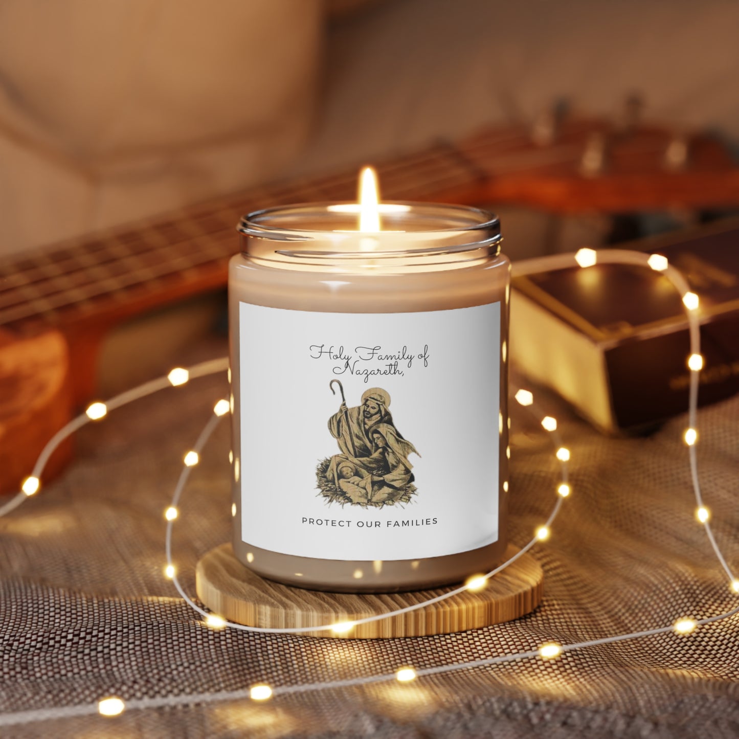 Holy Family of Nazareth, Protect our Families Scented Candle, Catholic Candle, Catholic Gift, Traditional Catholic Candle, Traditional Catholic Gifts.