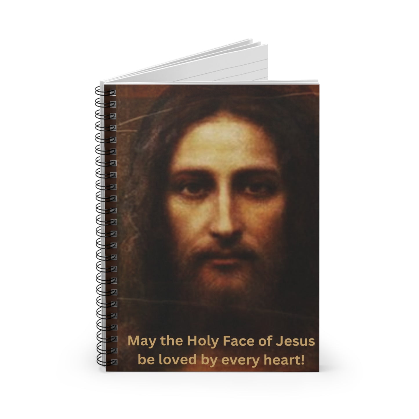 Holy Face of Jesus Spiral Notebook, Holy Face Notebook, Holy Face Prayer Journal, Catholic Prayer Journal, Catholic Notebook, Traditional Catholic Devotion, Catholic Gifts