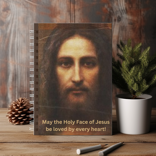 Holy Face of Jesus Spiral Notebook, Holy Face Notebook, Holy Face Prayer Journal, Catholic Prayer Journal, Catholic Notebook, Traditional Catholic Devotion, Catholic Gifts