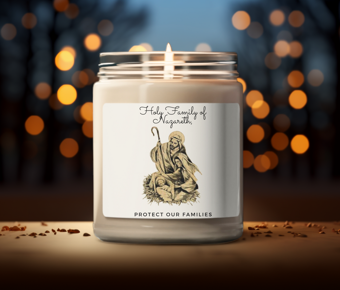 Holy Family of Nazareth, Protect our Families Scented Candle, Catholic Candle, Catholic Gift, Traditional Catholic Candle, Traditional Catholic Gifts.