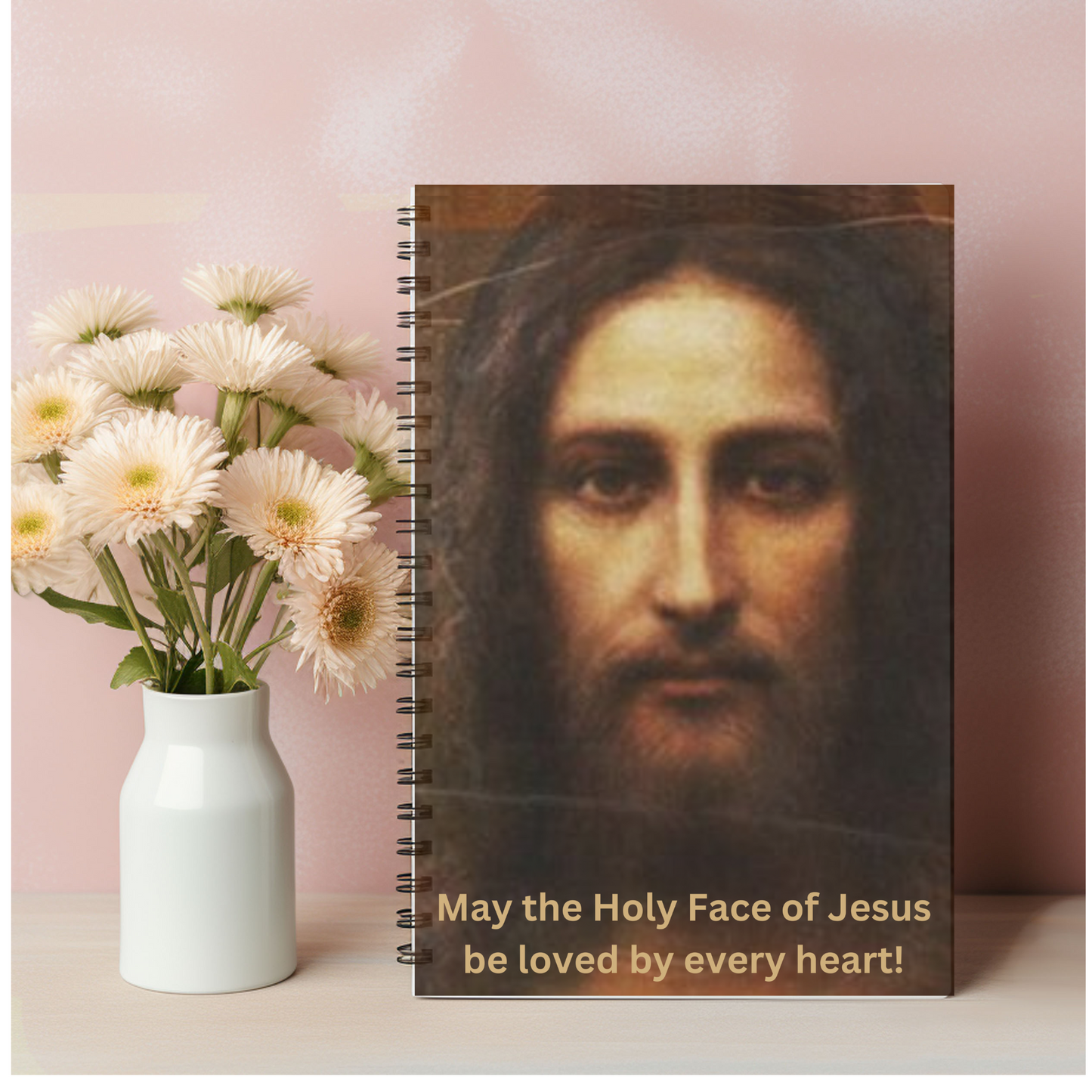 Holy Face of Jesus Spiral Notebook, Holy Face Notebook, Holy Face Prayer Journal, Catholic Prayer Journal, Catholic Notebook, Traditional Catholic Devotion, Catholic Gifts