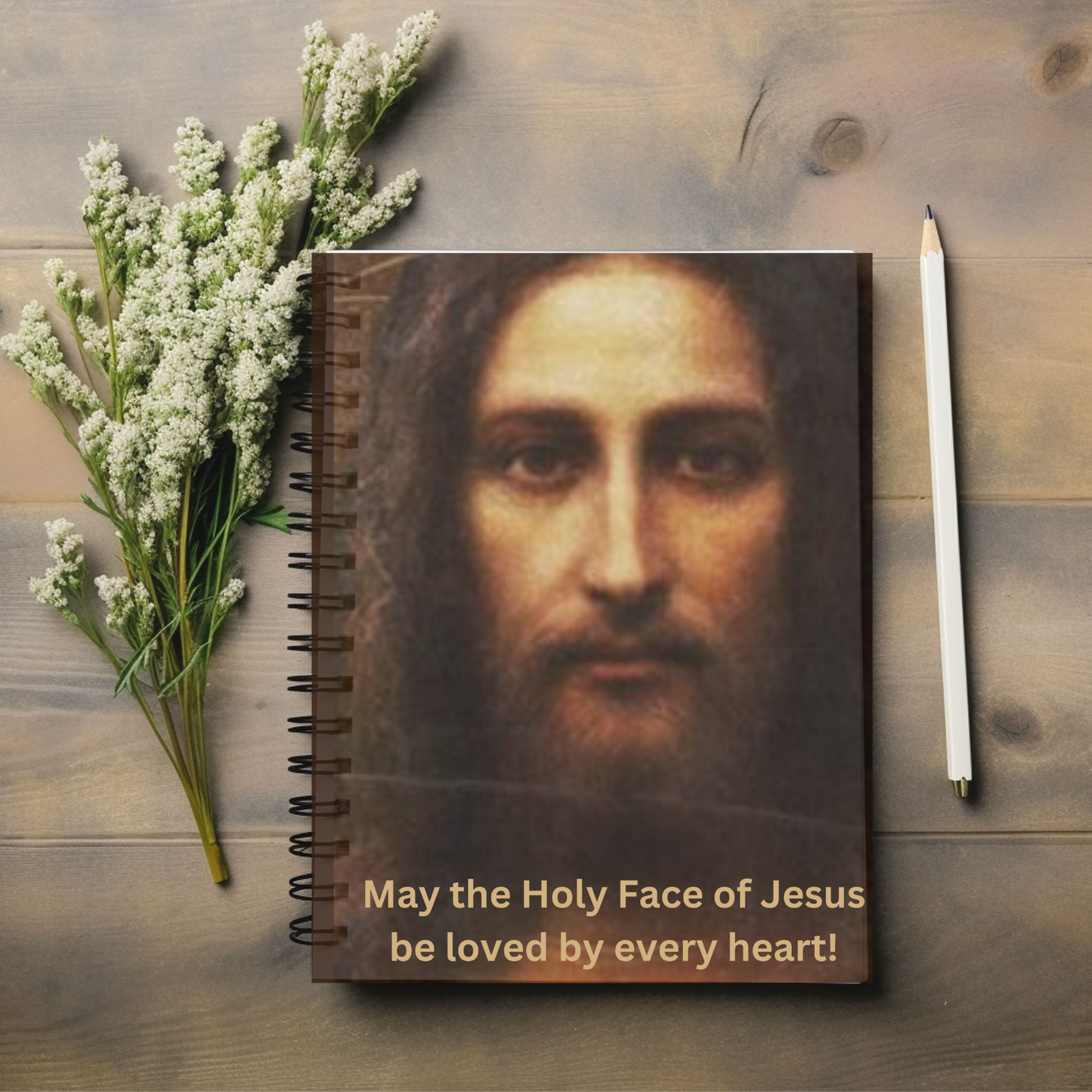 Holy Face of Jesus Spiral Notebook, Holy Face Notebook, Holy Face Prayer Journal, Catholic Prayer Journal, Catholic Notebook, Traditional Catholic Devotion, Catholic Gifts