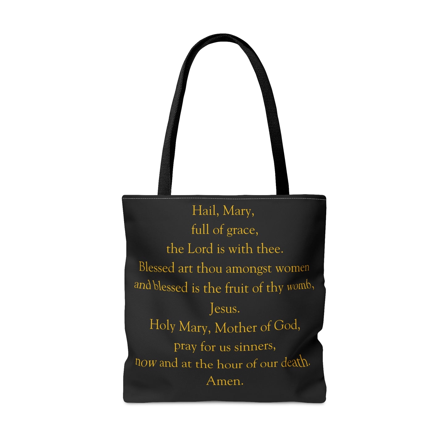 Call Your Mother Tote Bag Black, Hail Mary Tote Bag, Rosary Tote Bag, Catholic Tote Bag, Catholic Tote, Catholic Gift