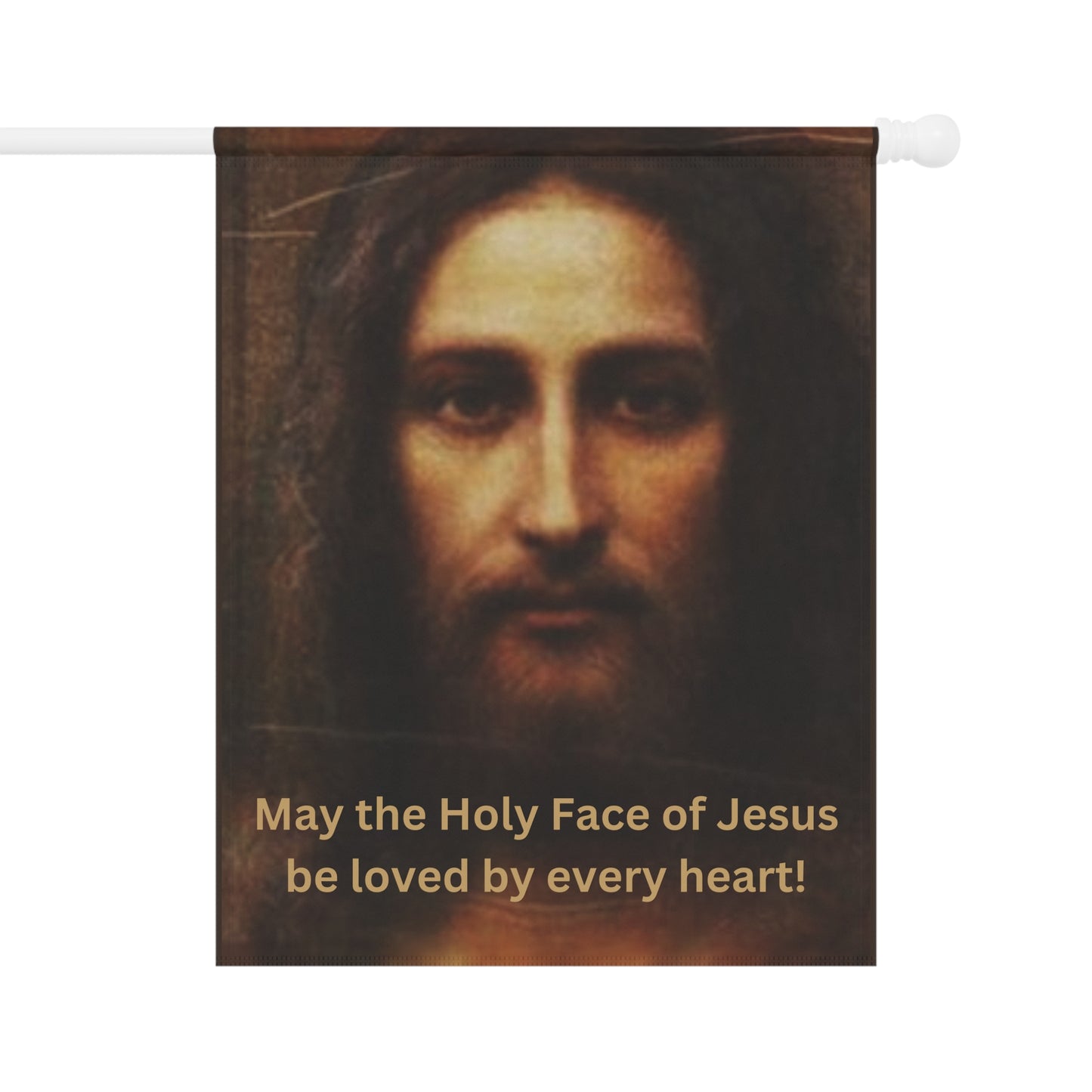 Holy Face Garden & House Banner, Holy Face Garden Flag, Holy Face House Banner, Holy Face Lawn Decoration