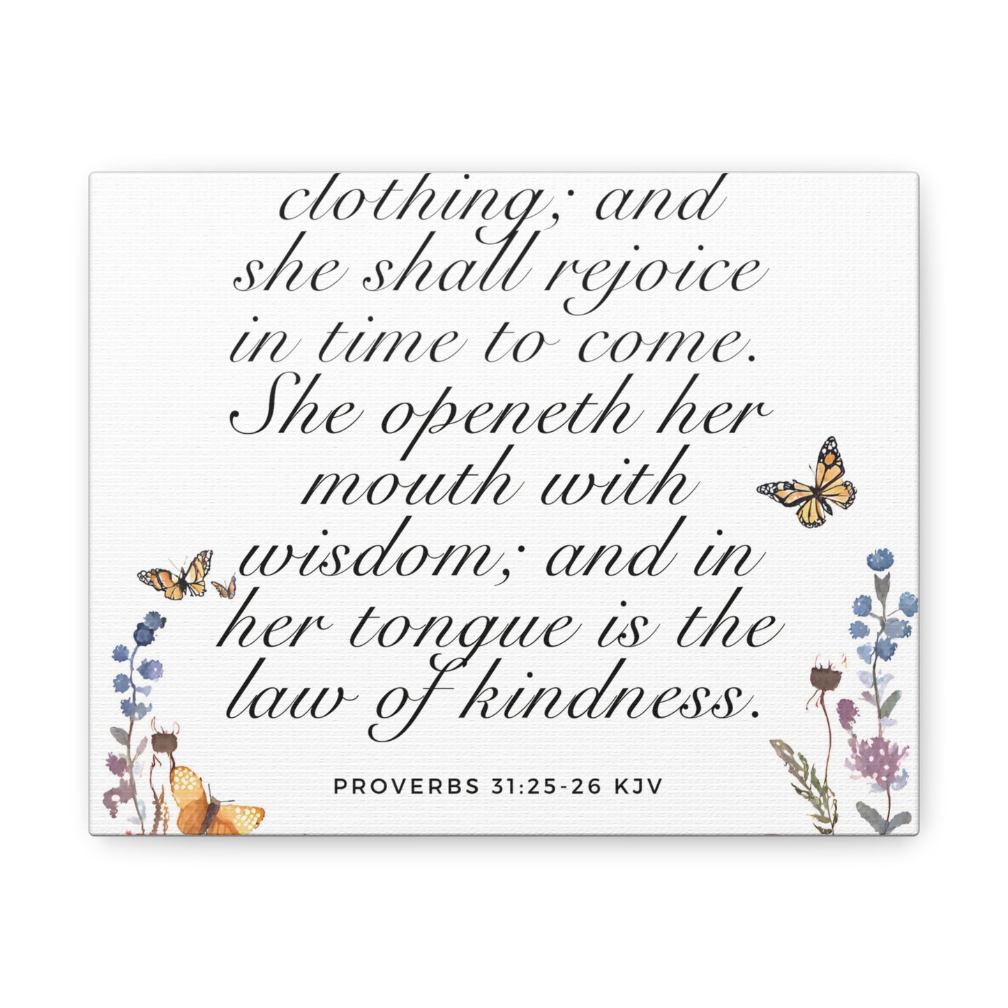 Proverbs 31:25 KJV Wall art, Strength and honour are her clothing Wall Art, Proverbs 31 Woman Wall Art, Scripture Wall Art, Bible Verse Wall Art