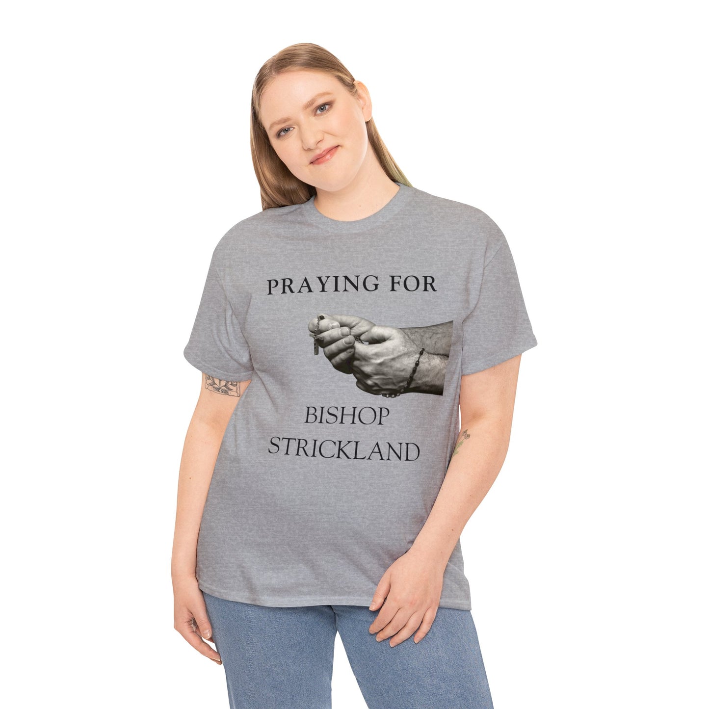 Praying for Bishop Strickland T-Shirt, Bishop Strickland T-Shirt, Traditional Catholic T-Shirt, Catholic T-Shirt, Catholic Gift, Catholic Gifts