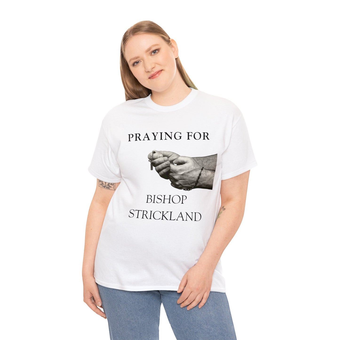 Praying for Bishop Strickland T-Shirt, Bishop Strickland T-Shirt, Traditional Catholic T-Shirt, Catholic T-Shirt, Catholic Gift, Catholic Gifts