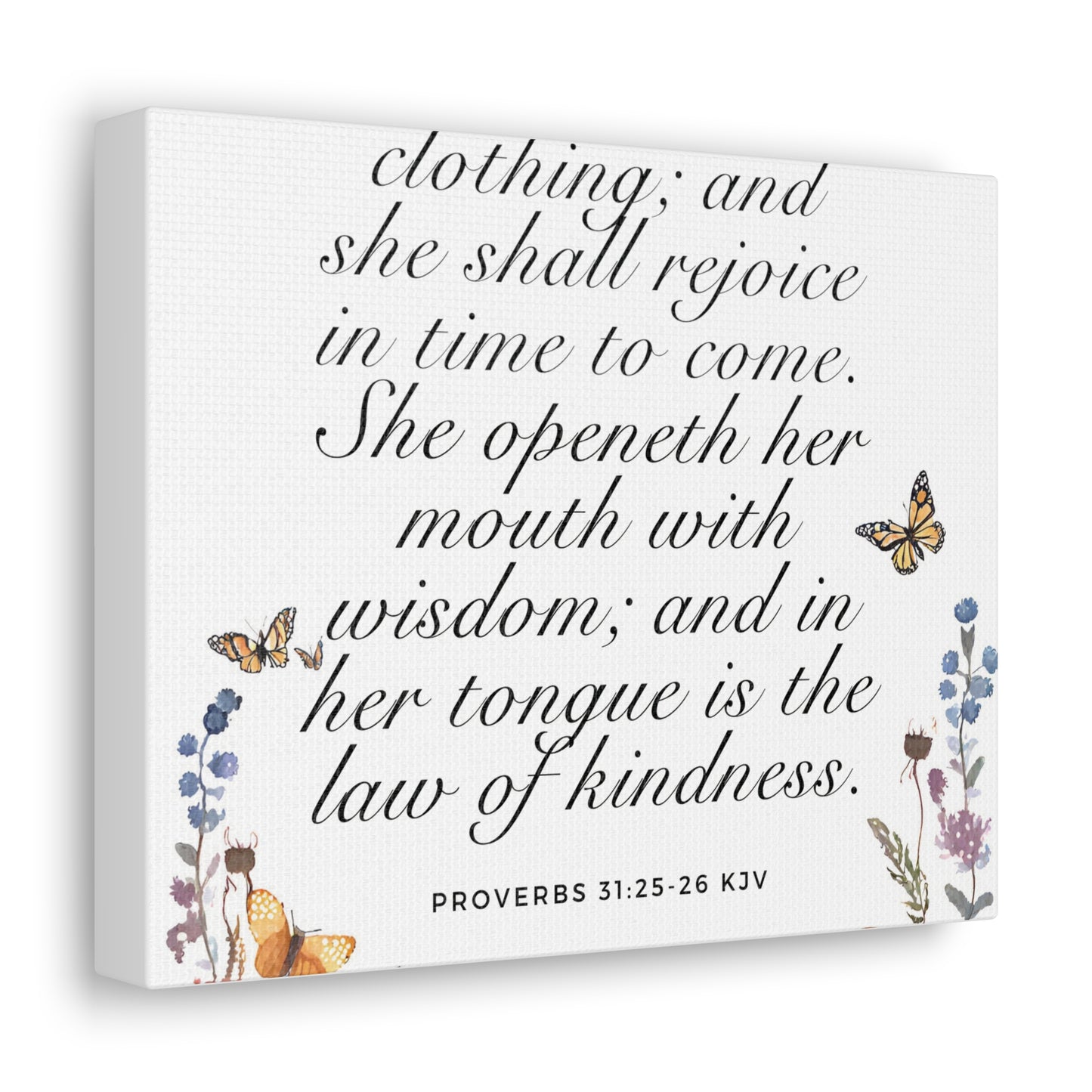 Proverbs 31:25 KJV Wall art, Strength and honour are her clothing Wall Art, Proverbs 31 Woman Wall Art, Scripture Wall Art, Bible Verse Wall Art