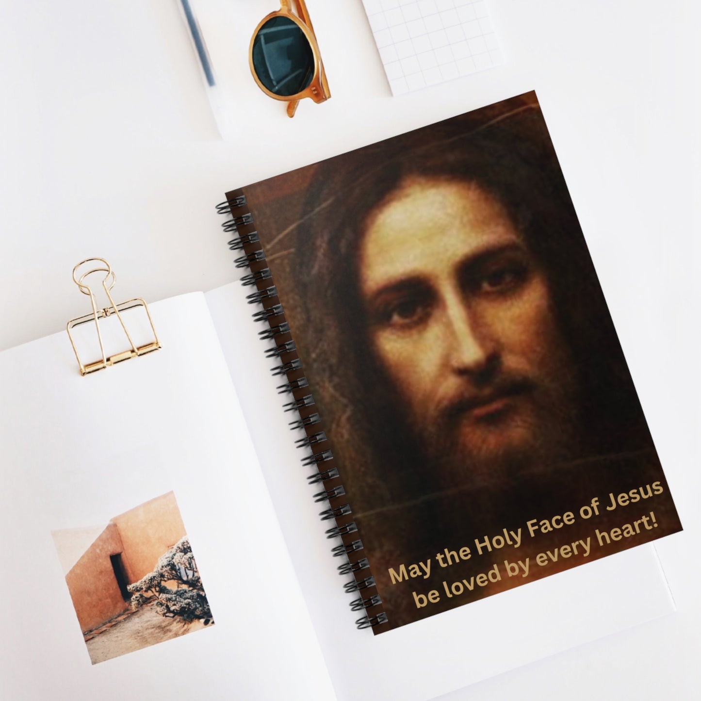 Holy Face of Jesus Spiral Notebook, Holy Face Notebook, Holy Face Prayer Journal, Catholic Prayer Journal, Catholic Notebook, Traditional Catholic Devotion, Catholic Gifts