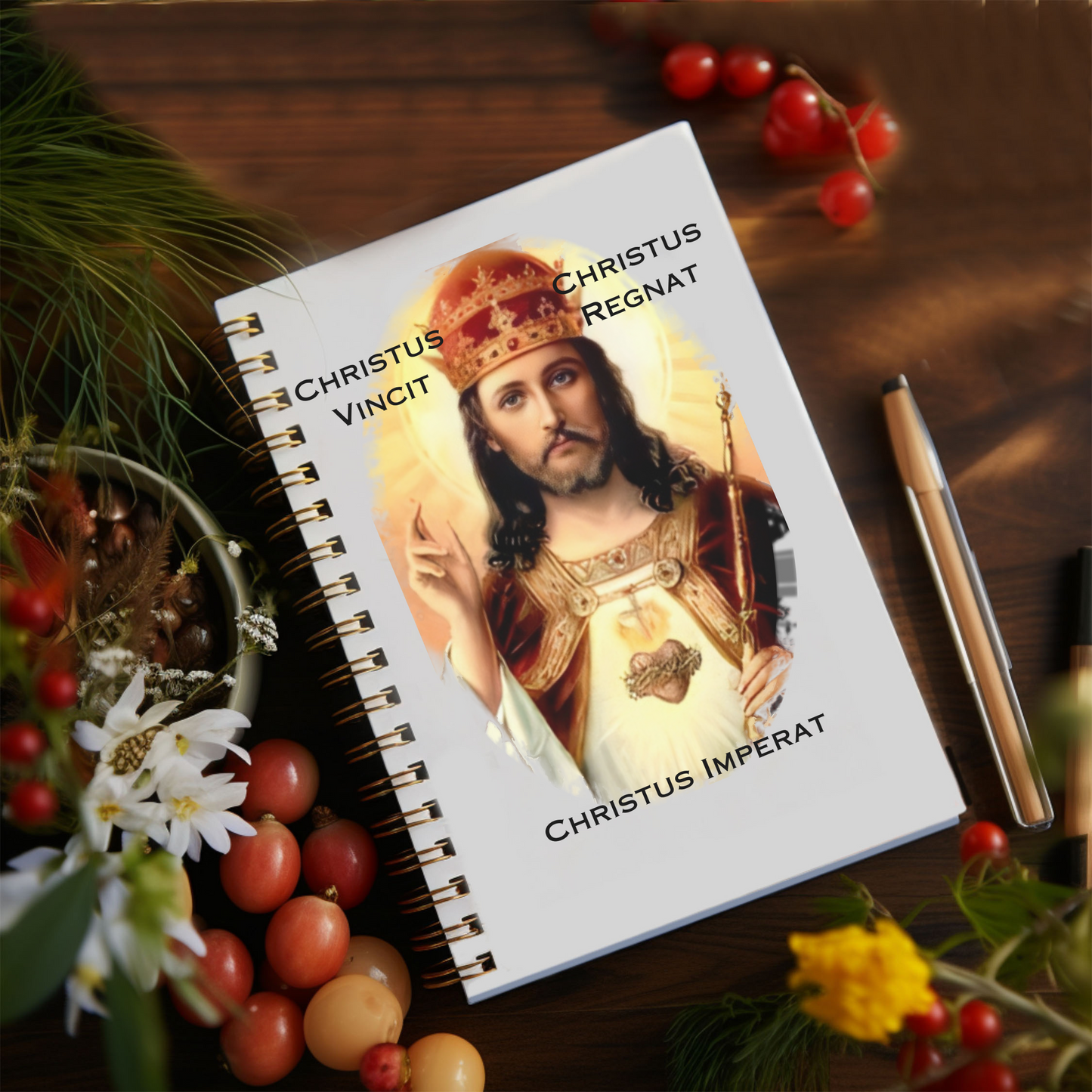 Christ the King Prayer Journal, Christus Vincit, Christus Regnat, Christus Imperat, Catholic Prayer Journal,Christ the King Notebook, Catholic Gift