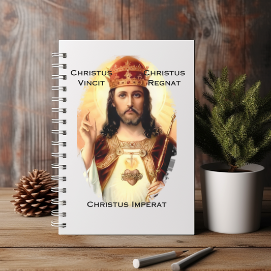 Christ the King Prayer Journal, Christus Vincit, Christus Regnat, Christus Imperat, Catholic Prayer Journal,Christ the King Notebook, Catholic Gift