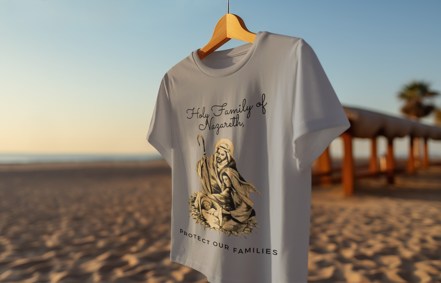 Holy Family of Nazareth Protect our Families, Catholic T-Shirt, Catholic Gift, Catholic Family Gift, Traditional Catholic T-Shirt