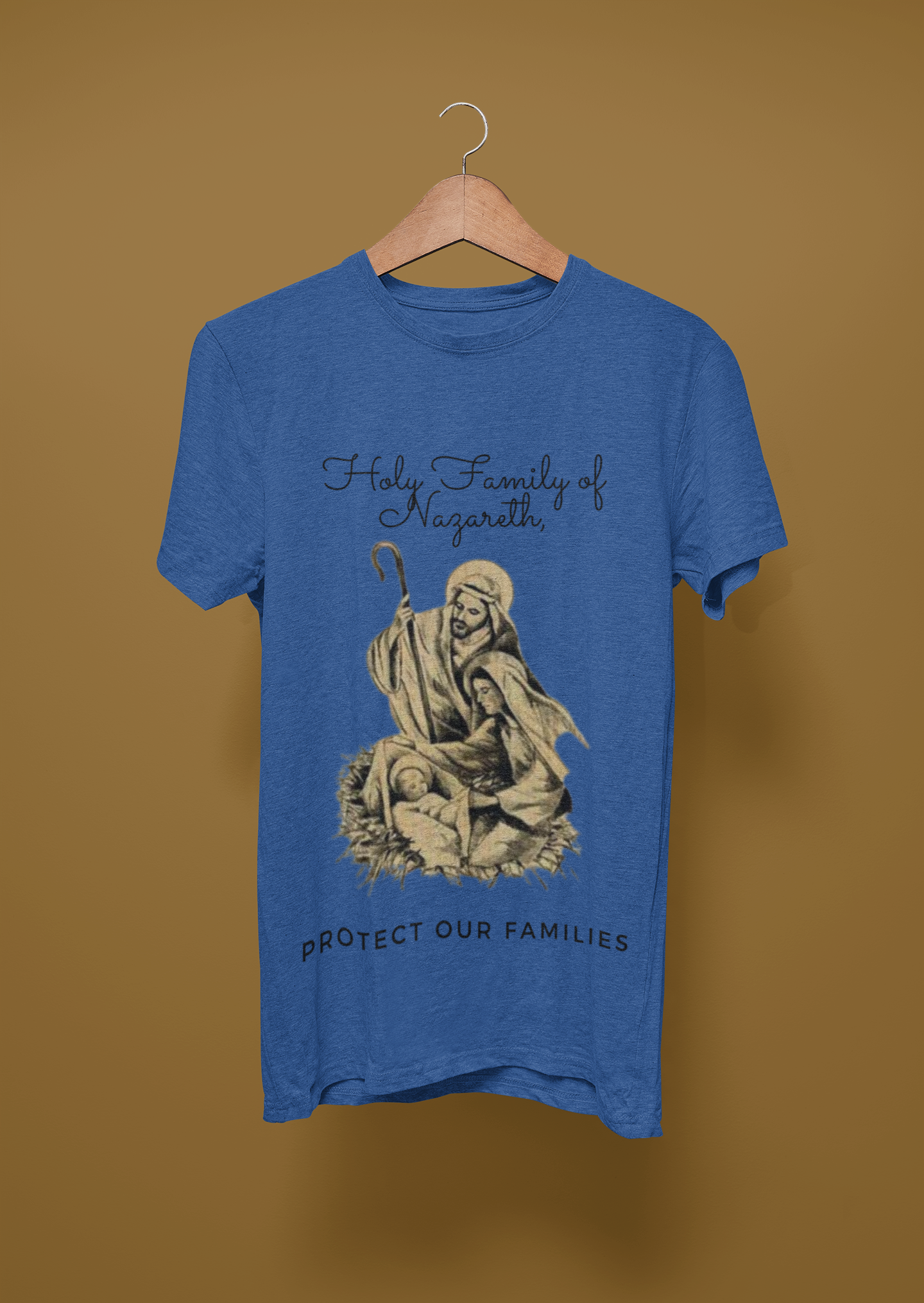 Holy Family of Nazareth Protect our Families, Catholic T-Shirt, Catholic Gift, Catholic Family Gift, Traditional Catholic T-Shirt