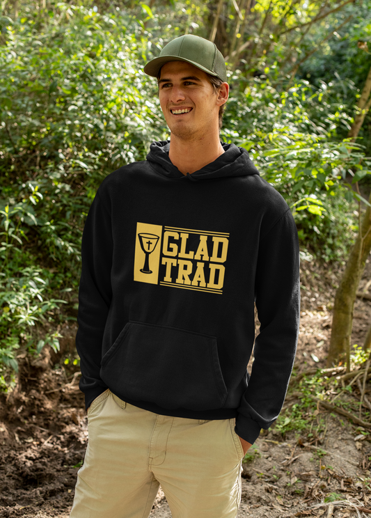 Glad Trad Hoodie, Catholic Hooded Sweatshirt, Christian Hoodie, Traditional Catholic Hoodie