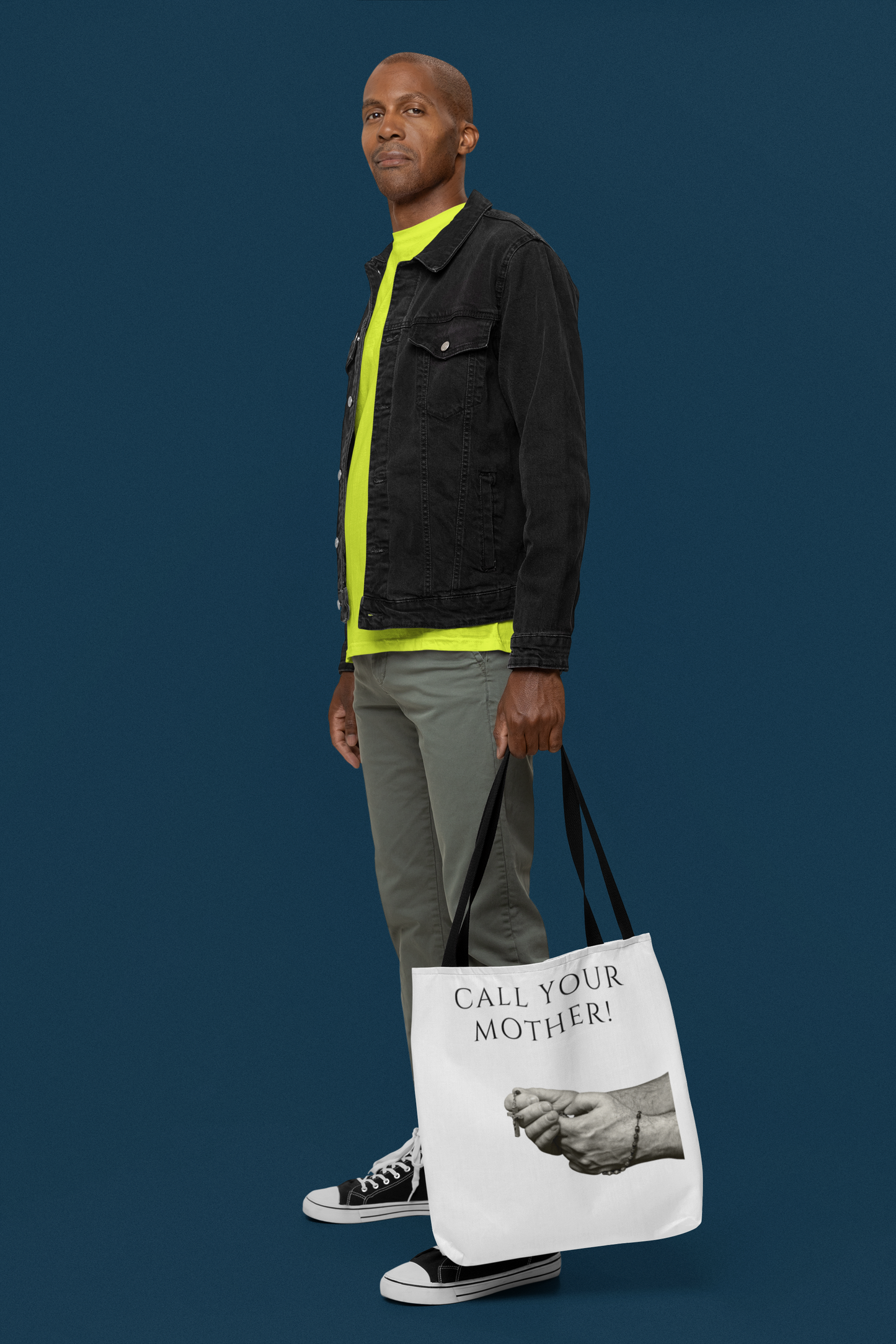 Call Your Mother Tote Bag, Hail Mary Tote Bag, Rosary Tote Bag, Catholic Tote Bag, Catholic Tote, Catholic Gift