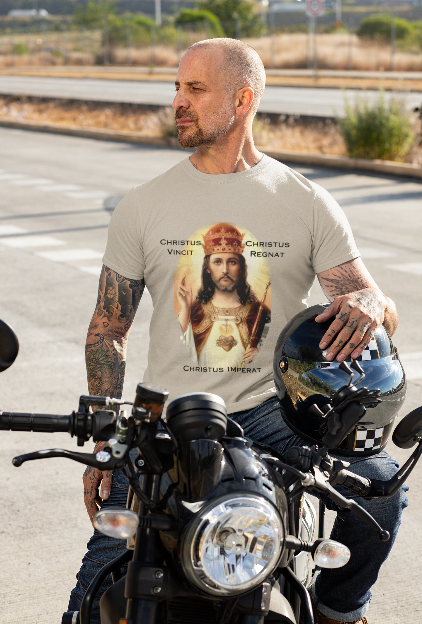 Christ the King T-Shirt in Latin, Christus Vincit, Christus Regnat, Christus Imperat, Catholic T-Shirt, Jesus T-Shirt, Christ the King Tshirt, Catholic Gift, Christian T-Shirt