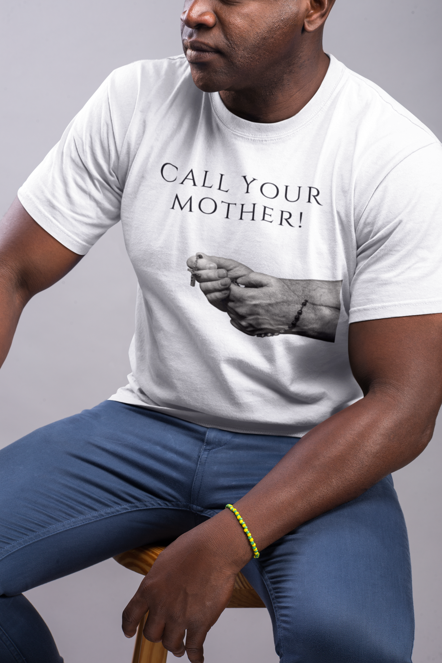 Call Your Mother T-Shirt, Rosary T-Shirt, Hail Mary T-Shirt, Catholic T-Shirt, Catholic Gift, Pray the Rosary T-Shirt